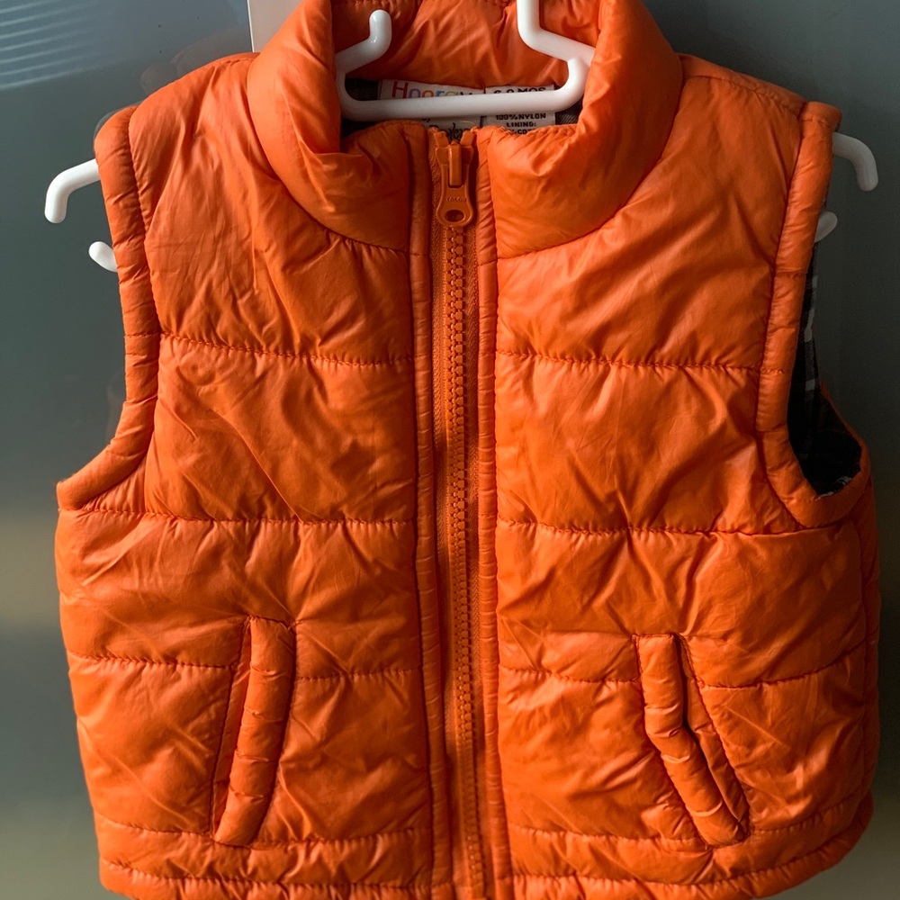 Orange Puffer Vest by Hooray by Cynthia Rowley